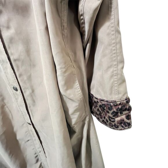 Sackables Women's Reversible Full Length Coat, Leopard Print Brown Vintage XL - Picture 4 of 9